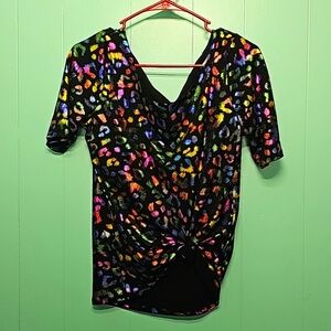 Lularoe rainbow cheetah shirt